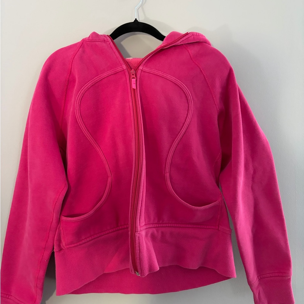 Lululemon athletica Bright Pink Zip-Up Hoodie